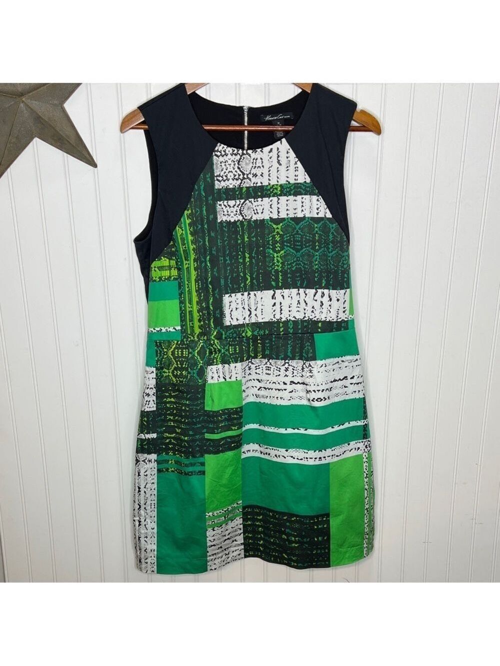 Kenneth Cole Black Midi Dress